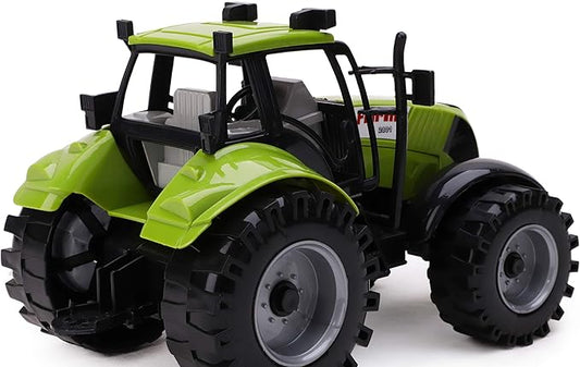 Friction Powered Farm Tractor with Opening Bonnet (Green)